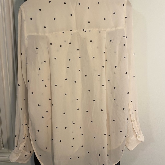 MIRTO Made in Spain Polk-A-Dot Blouse Size Medium 42 - Picture 4 of 5